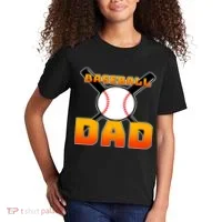Baseball Dad Cute Father Kids T-Shirt thumb 2
