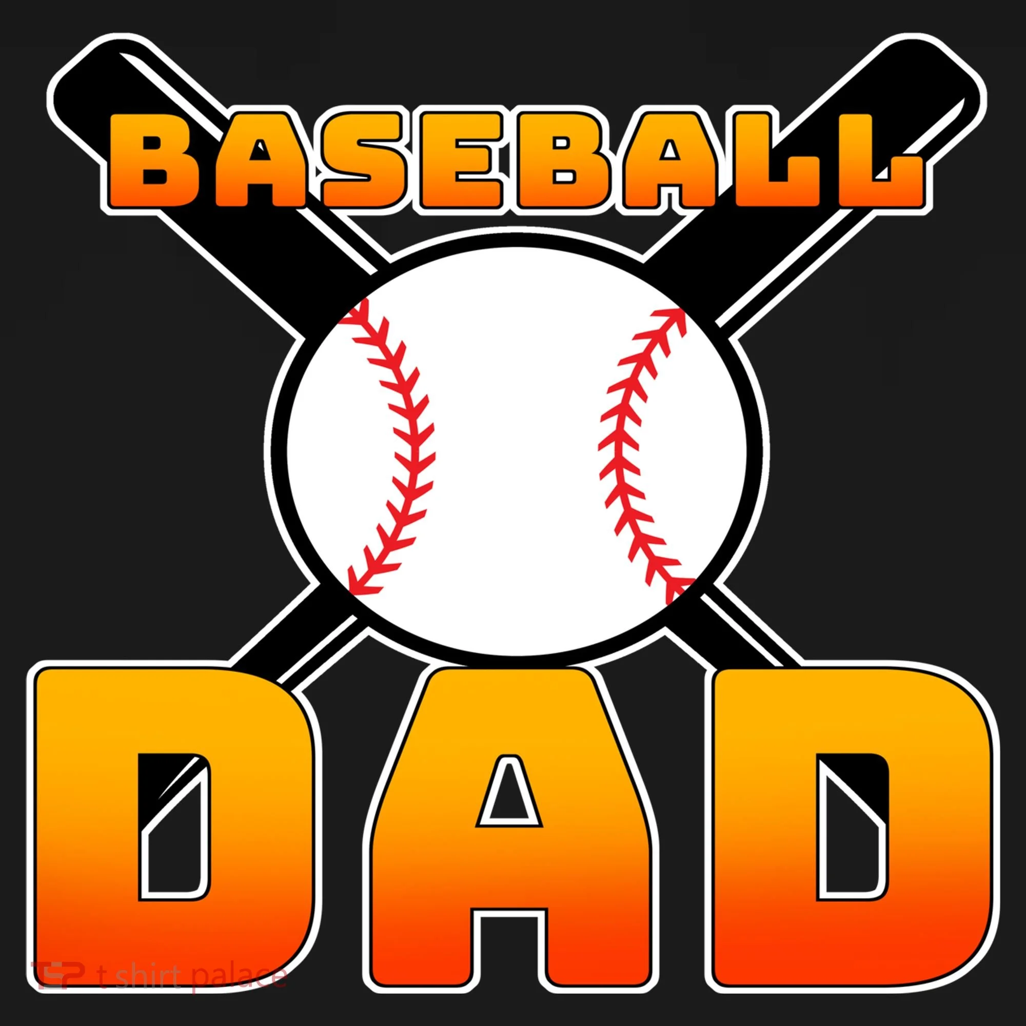 Baseball Dad Cute Father Kids T-Shirt
