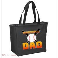 Baseball Dad Cute Father Tote Bag thumb 2
