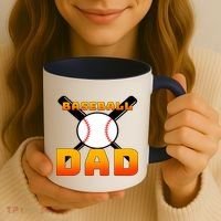 Baseball Dad Cute Father Coffee Mug thumb 3