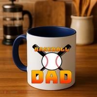 Baseball Dad Cute Father Coffee Mug thumb 4