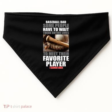 Baseball Dad Raised Favorite Player USA-Made Doggie Bandana