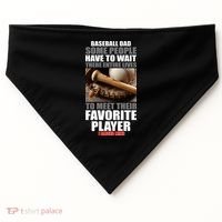 Baseball Dad Raised Favorite Player USA-Made Doggie Bandana thumb 0