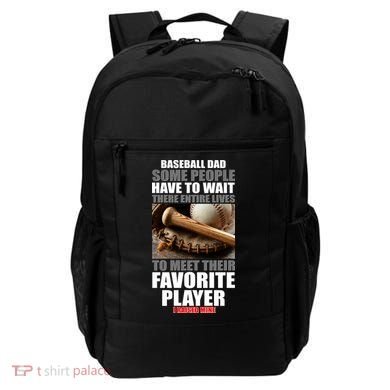 Baseball Dad Raised Favorite Player Backpack