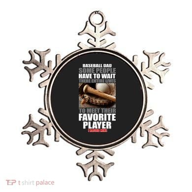 Baseball Dad Raised Favorite Player Ornament