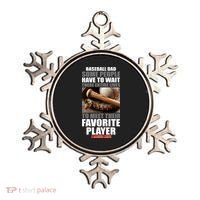 Baseball Dad Raised Favorite Player Ornament thumb 0