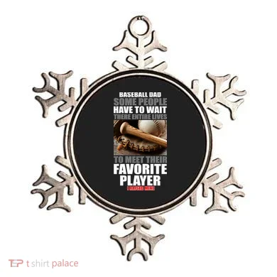 Baseball Dad Raised Favorite Player Ornament