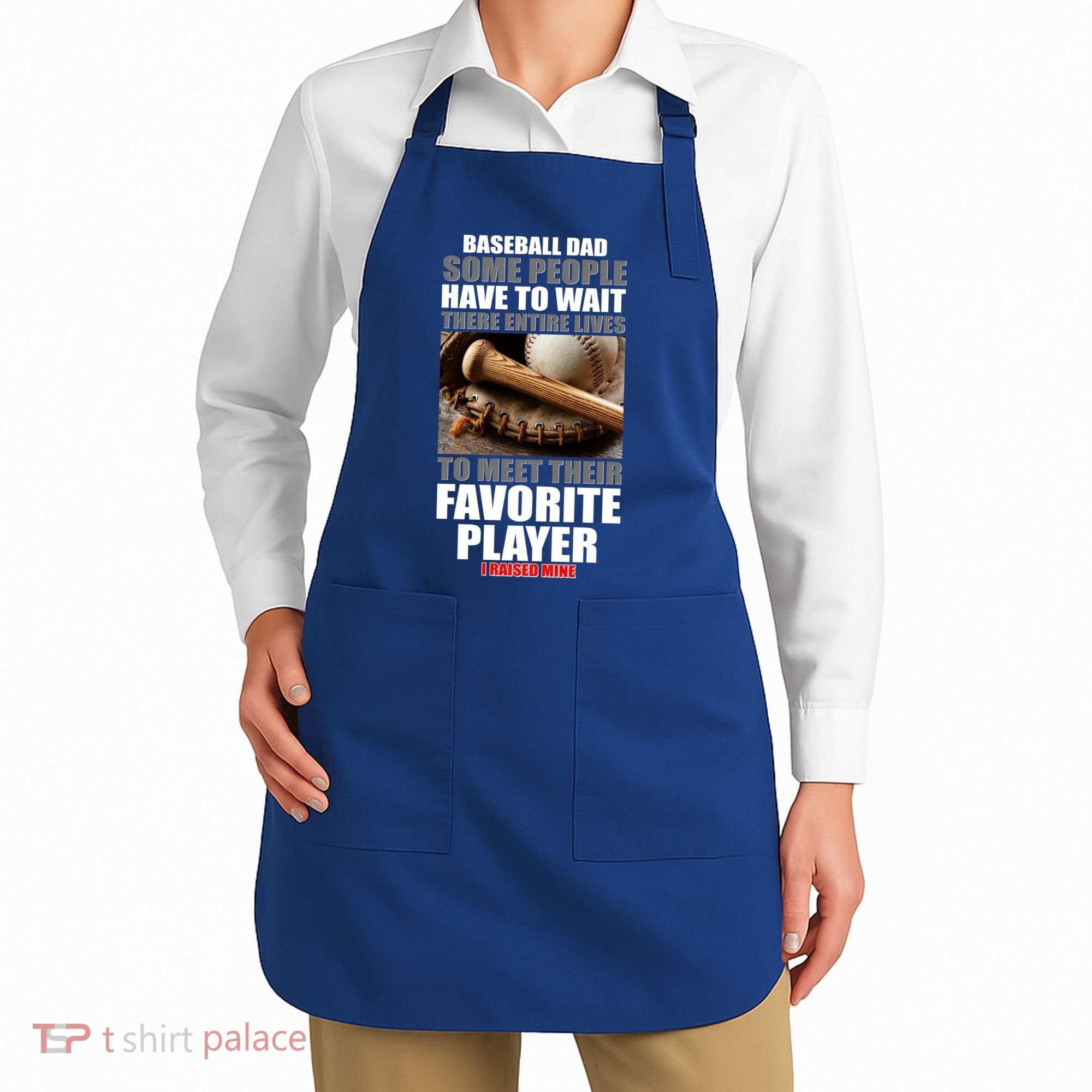 Baseball Dad Raised Favorite Player Apron