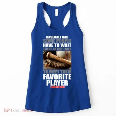 Baseball Dad Raised Favorite Player Women's Tank Top