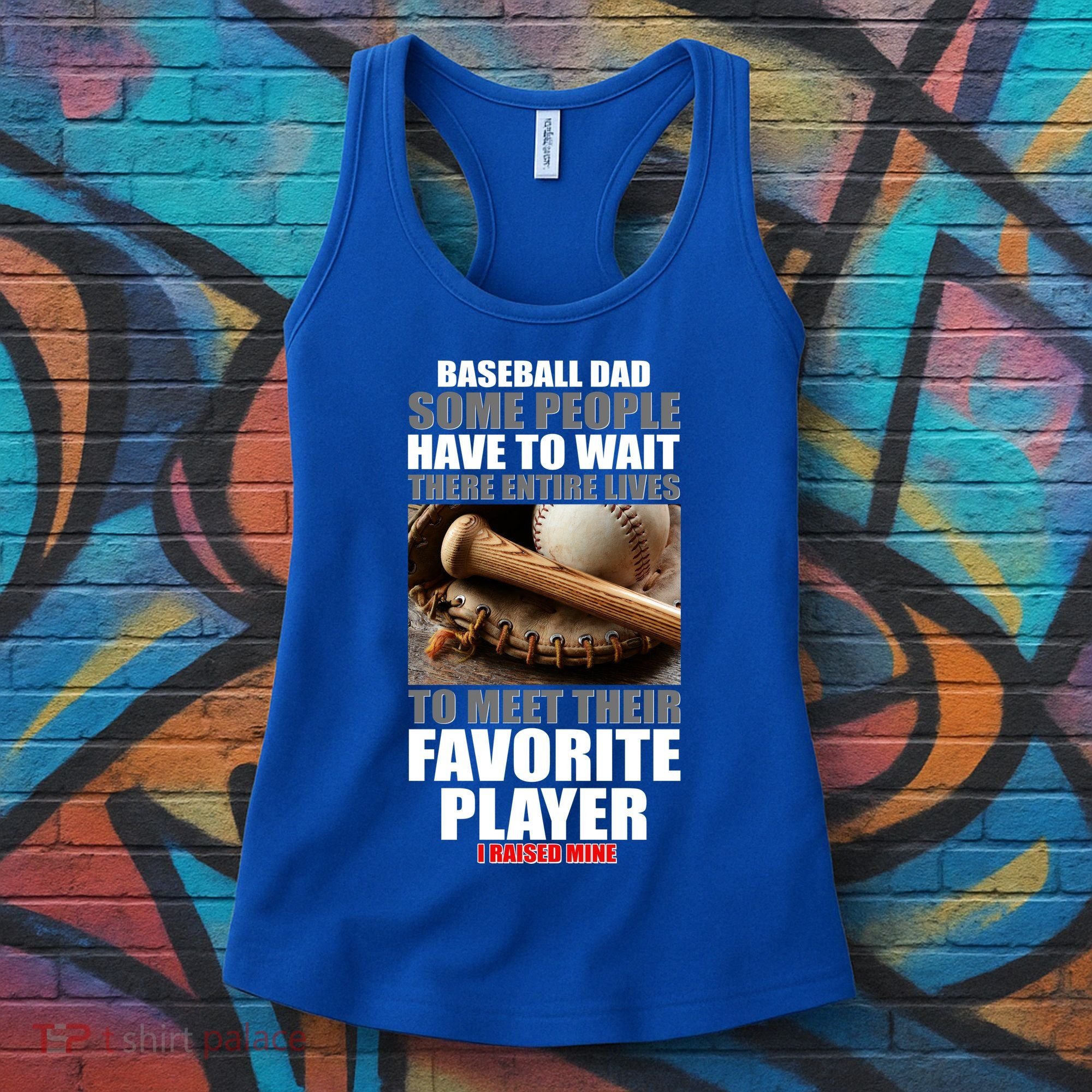 Baseball Dad Raised Favorite Player Women's Tank Top