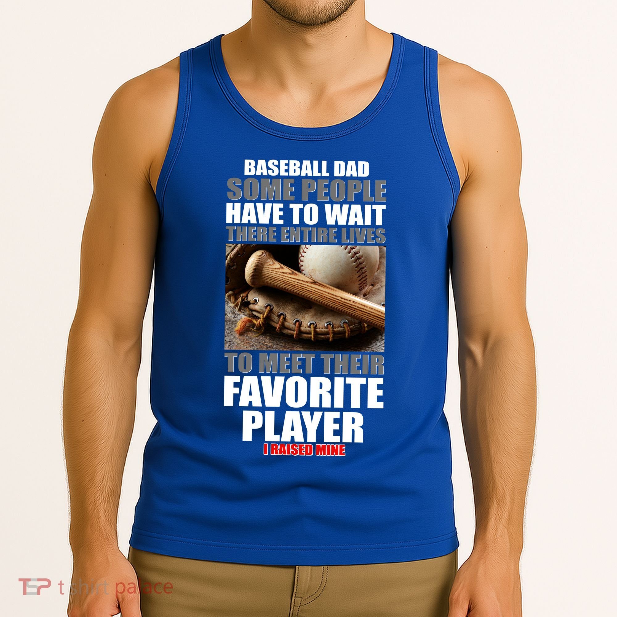 Baseball Dad Raised Favorite Player Tank Top