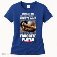 Baseball Dad Raised Favorite Player Women's T-Shirt thumb 0