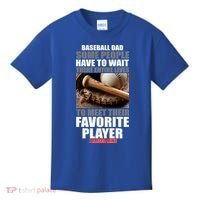 Baseball Dad Raised Favorite Player Kids T-Shirt thumb 0