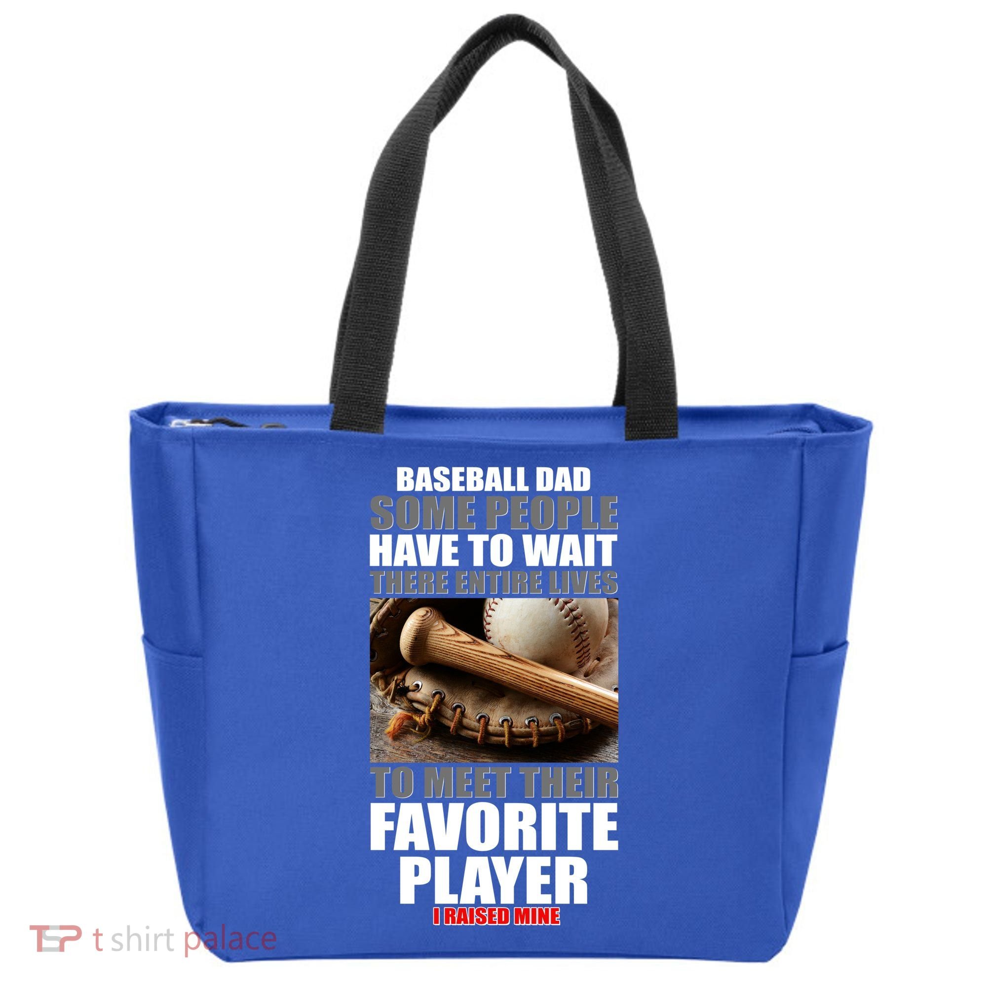 Baseball Dad Raised Favorite Player Tote Bag