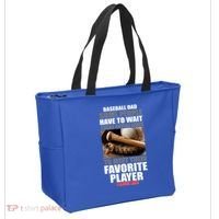 Baseball Dad Raised Favorite Player Tote Bag thumb 2