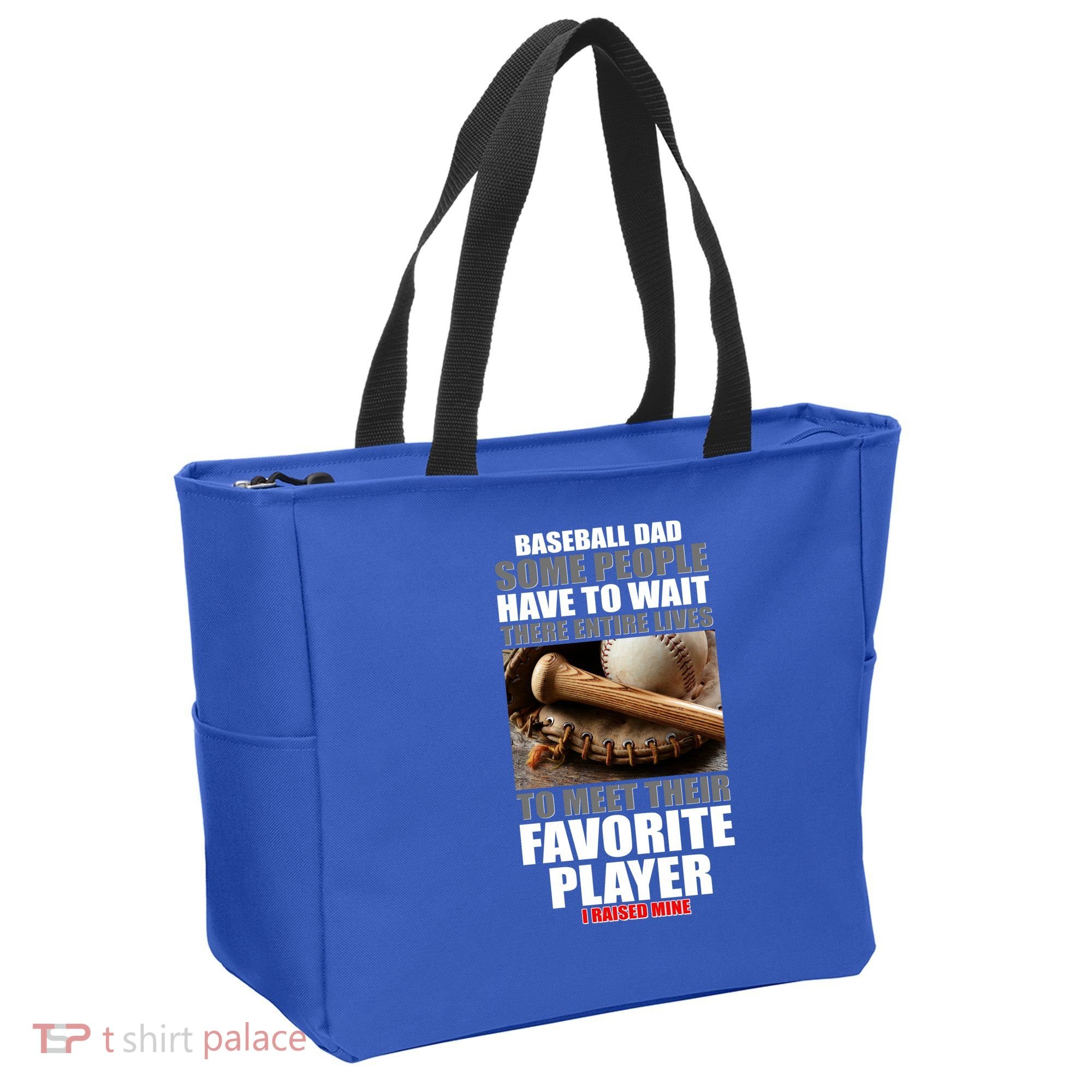Baseball Dad Raised Favorite Player Tote Bag