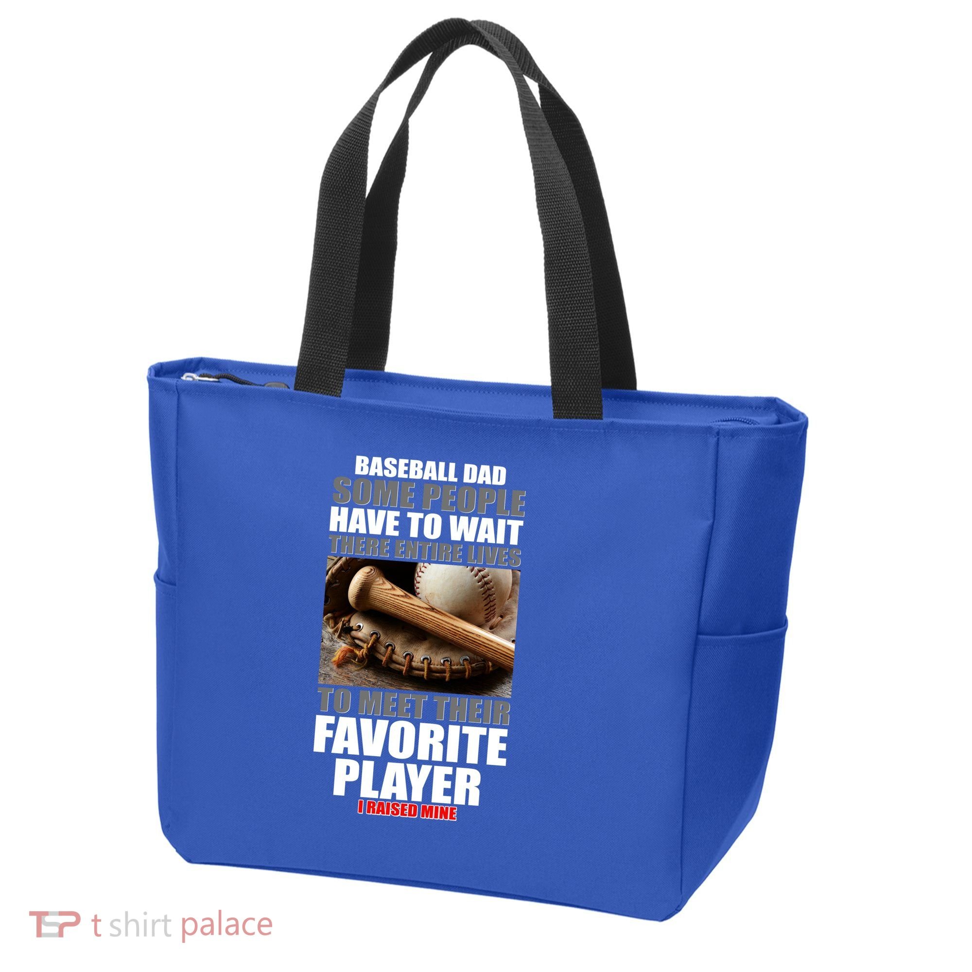 Baseball Dad Raised Favorite Player Tote Bag