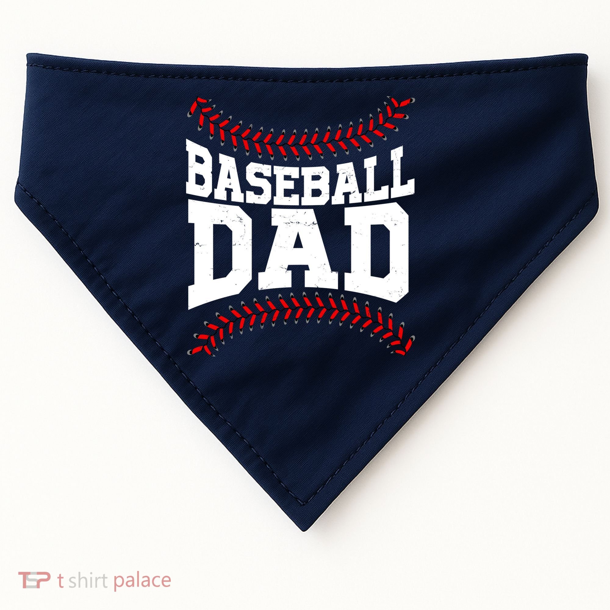 Baseball Dad Sports Fan USA-Made Doggie Bandana
