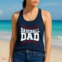 Baseball Dad Sports Fan Women's Tank Top thumb 2