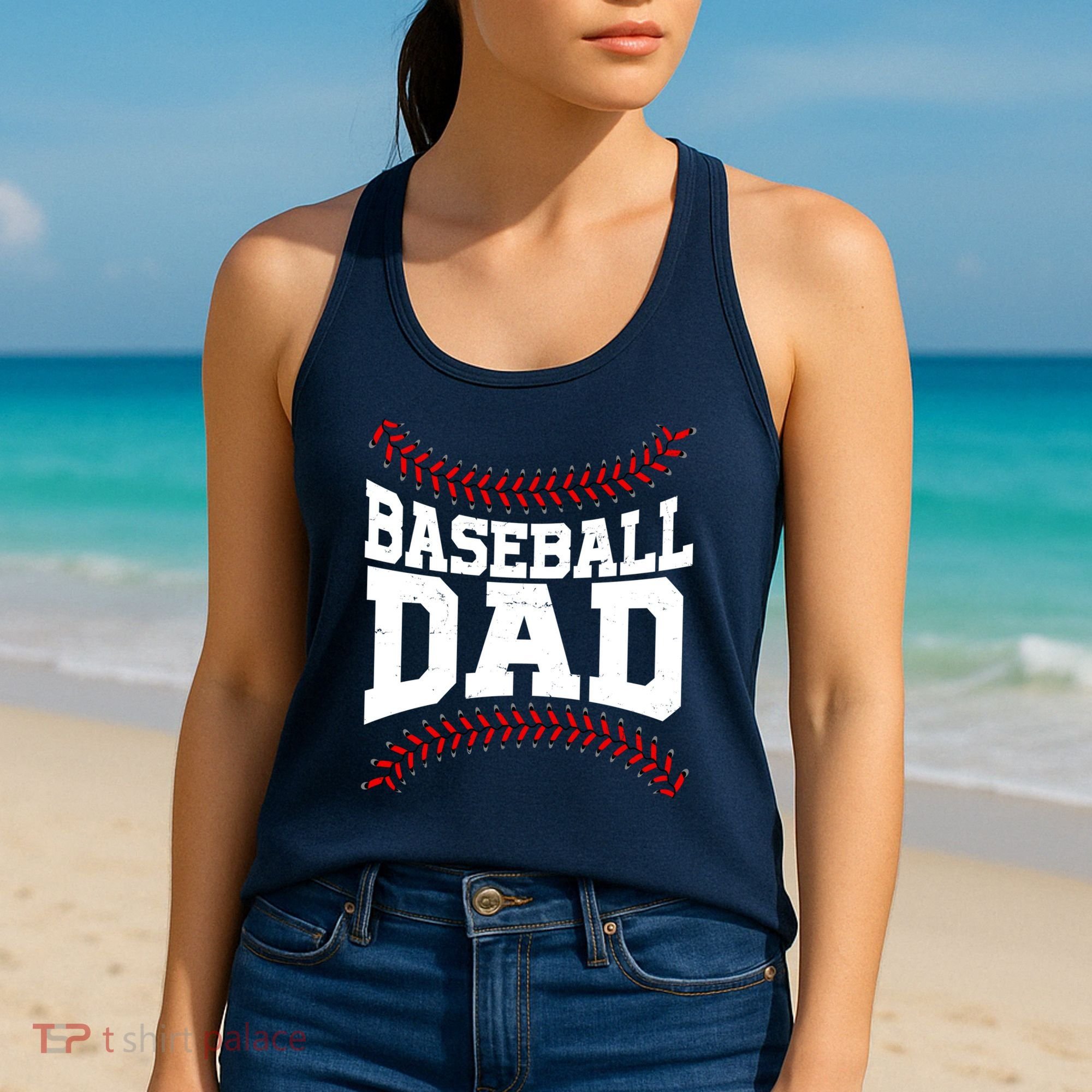Baseball Dad Sports Fan Women's Tank Top