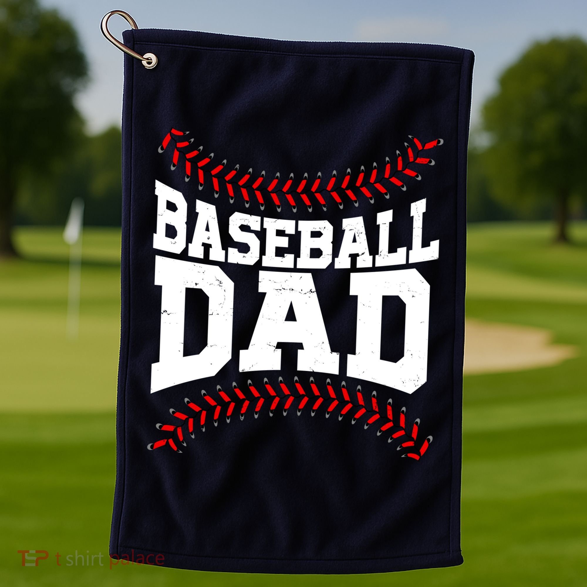 Baseball Dad Sports Fan Golf Towel