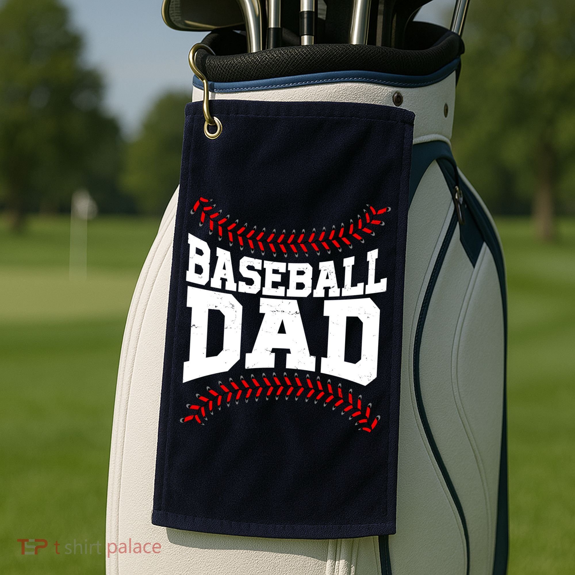 Baseball Dad Sports Fan Golf Towel