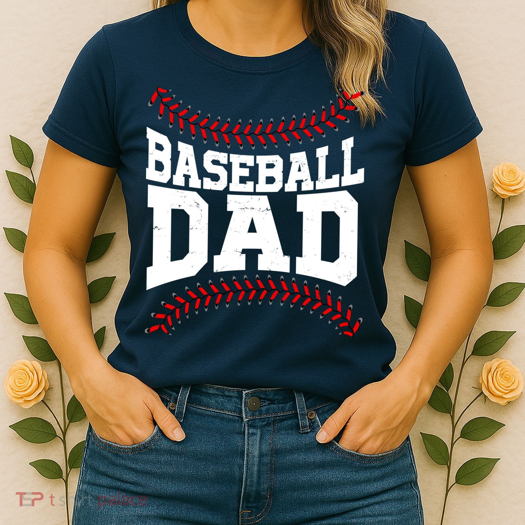 Baseball Dad Sports Fan Women's T-Shirt