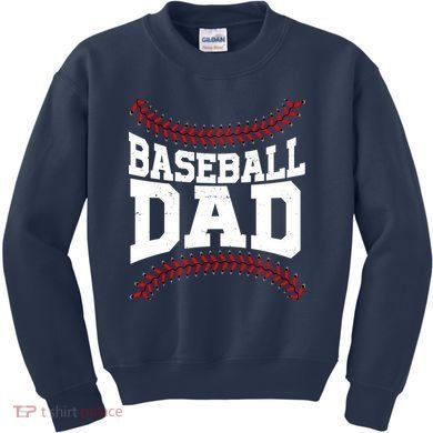 Baseball Dad Sports Fan Kids Sweatshirt