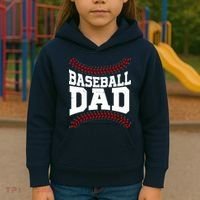 Baseball Dad Sports Fan Kids Hoodie thumb 3