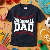 Baseball Dad Sports Fan Kids T-Shirt thumb 3