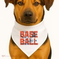 Baseball Equipment USA-Made Doggie Bandana thumb 1