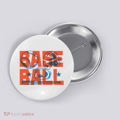 Baseball Equipment Button