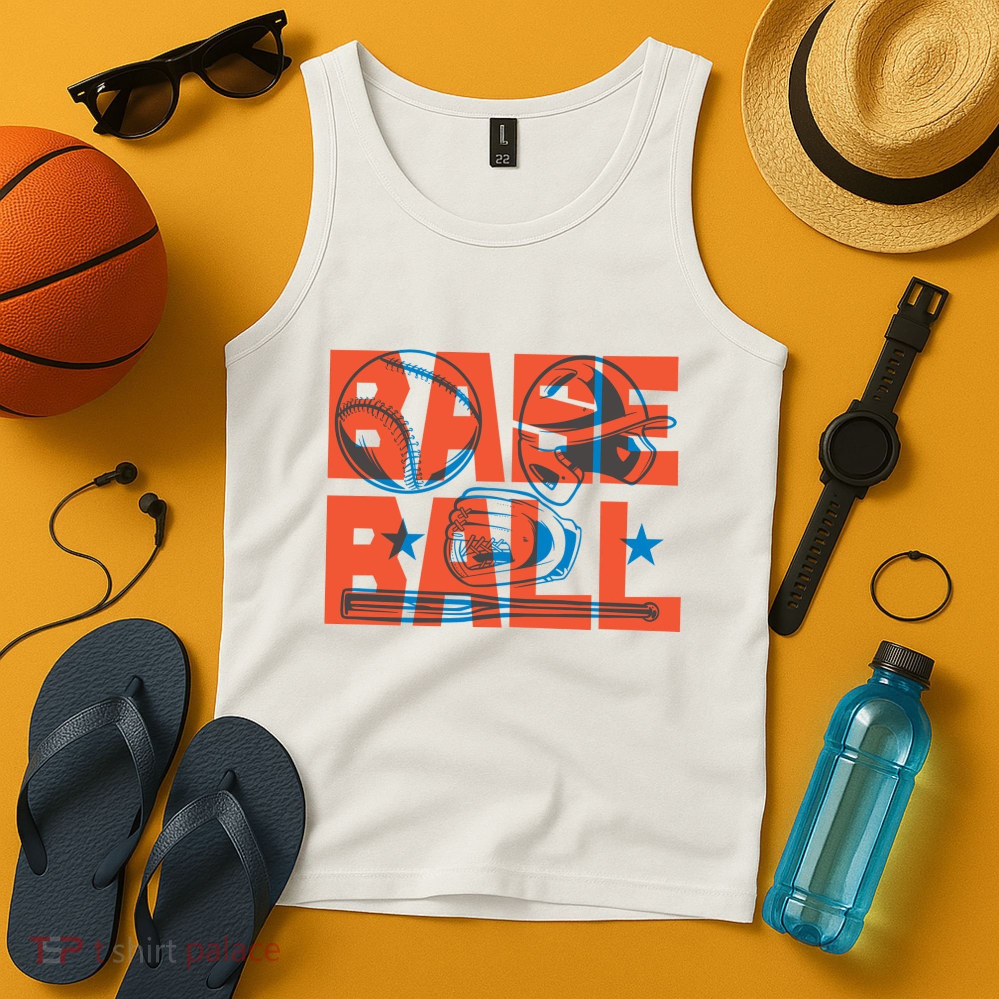 Baseball Equipment Tank Top