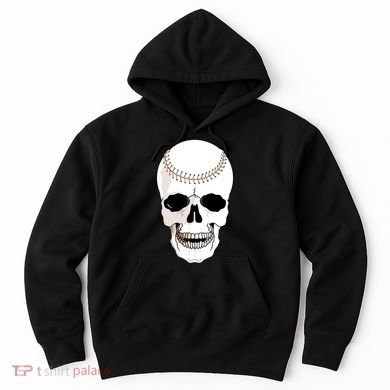 Baseball Face Skeleton Skull Hoodie