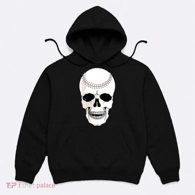Baseball Face Skeleton Skull Hoodie
