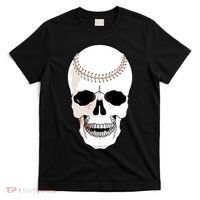 Baseball Face Skeleton Skull T-Shirt thumb 0