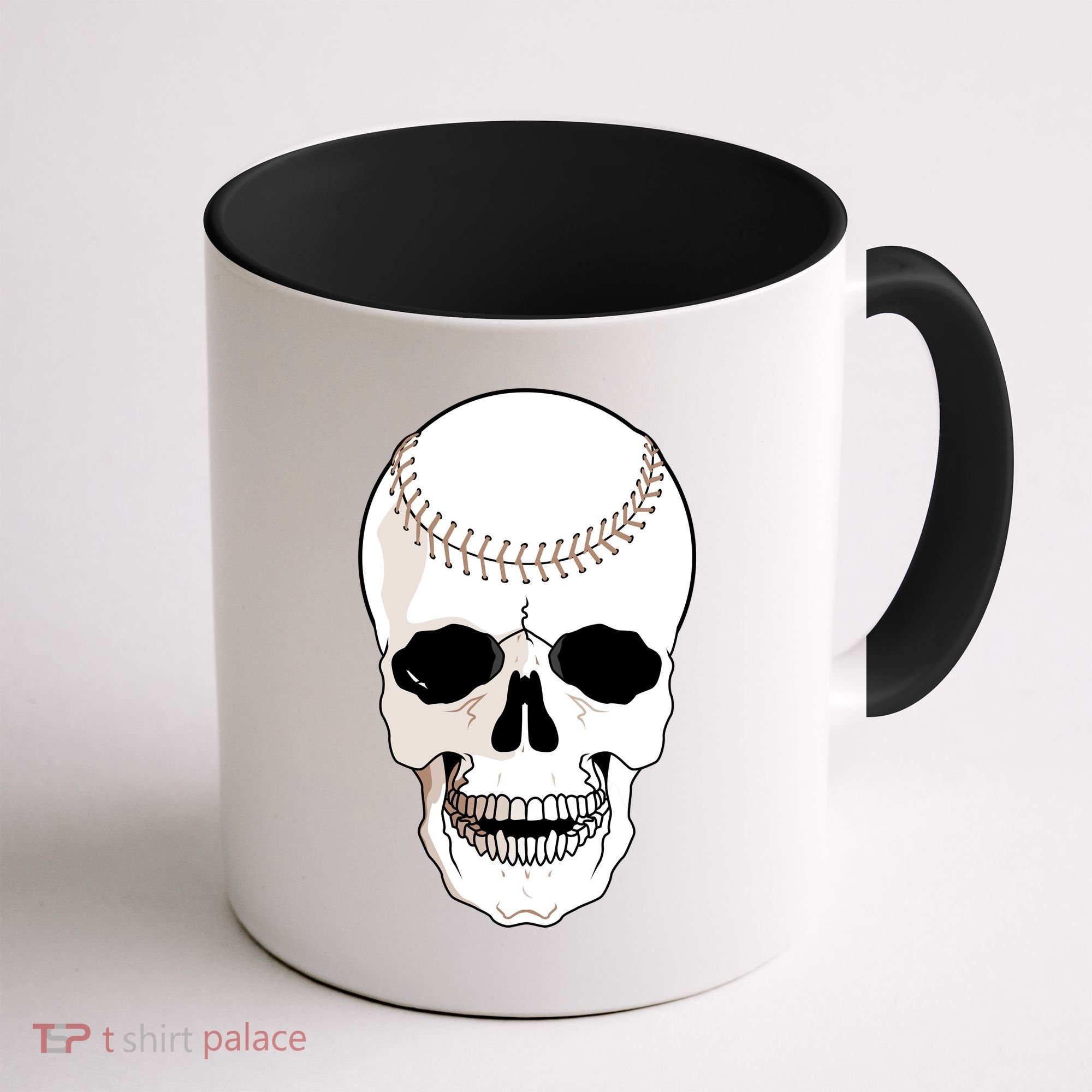 Baseball Face Skeleton Skull Coffee Mug