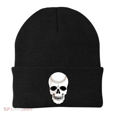 Baseball Face Skeleton Skull Beanie