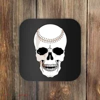 Baseball Face Skeleton Skull Coaster thumb 0