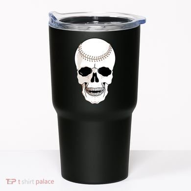 Baseball Face Skeleton Skull Tumbler