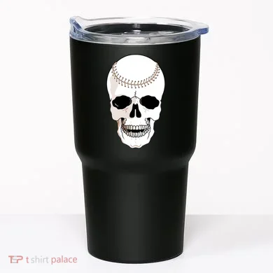 Baseball Face Skeleton Skull Tumbler