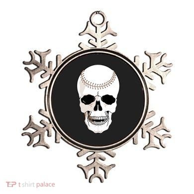 Baseball Face Skeleton Skull Ornament
