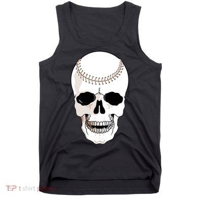 Baseball Face Skeleton Skull Tank Top