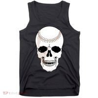 Baseball Face Skeleton Skull Tank Top thumb 0