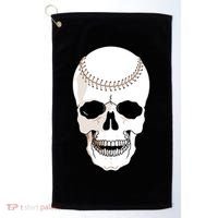 Baseball Face Skeleton Skull Golf Towel thumb 0