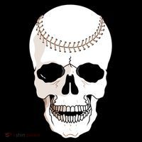 Baseball Face Skeleton Skull Kids Sweatshirt thumb 2