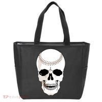Baseball Face Skeleton Skull Tote Bag thumb 0