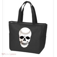 Baseball Face Skeleton Skull Tote Bag thumb 3