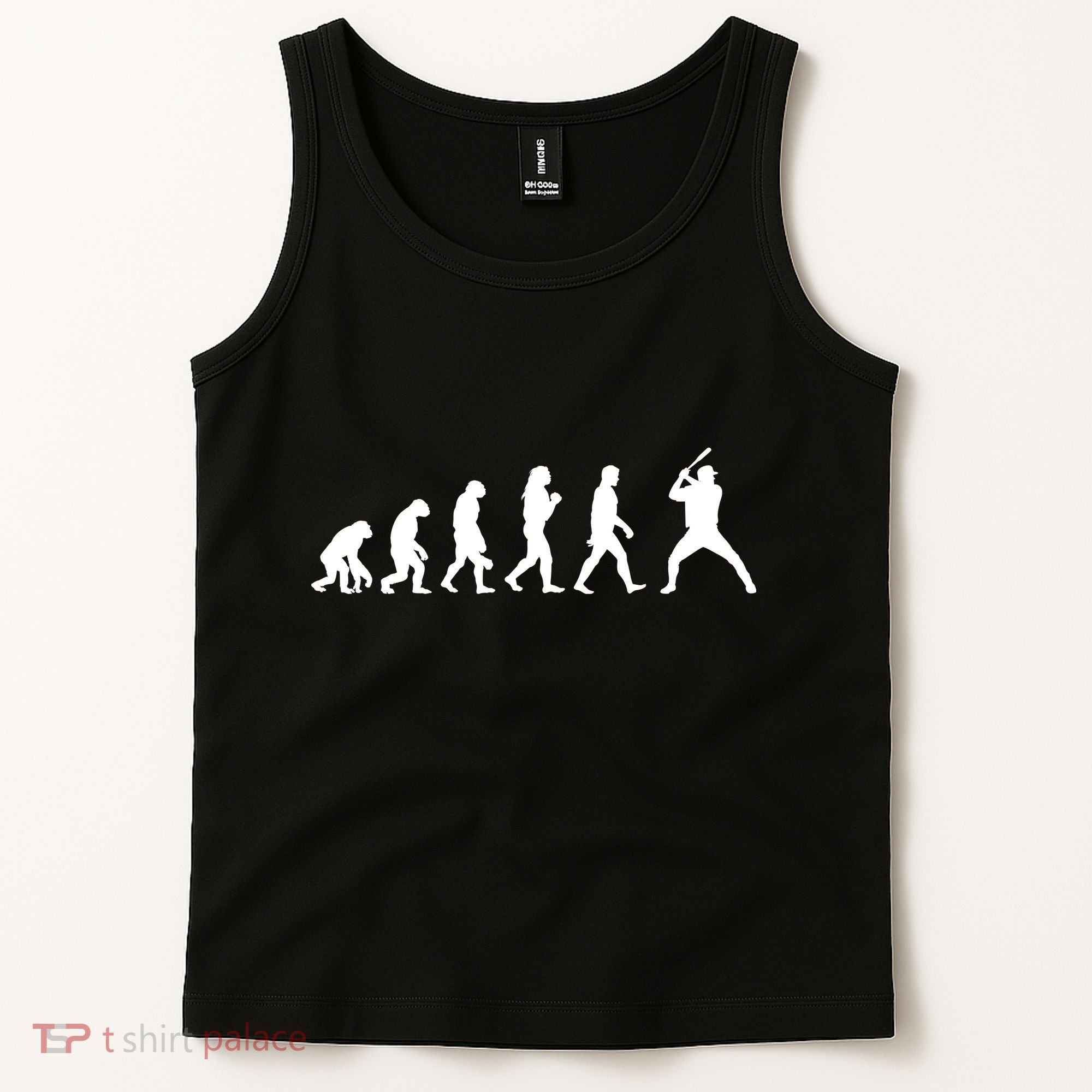 Baseball Fan Evolution  Tank Top