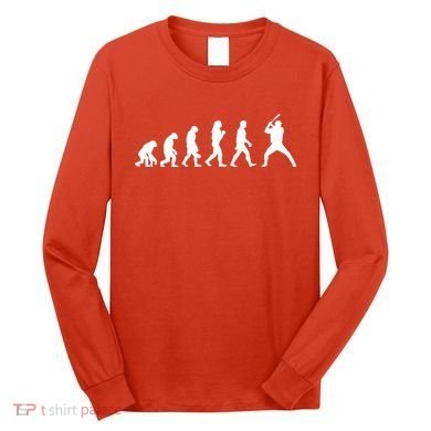 Baseball Fan Evolution  Long Sleeve Shirt